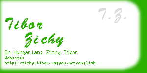 tibor zichy business card